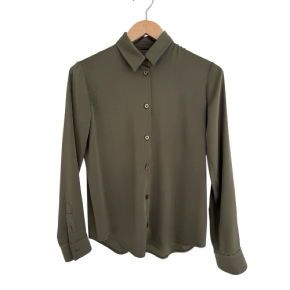 ELYSE WALKER Stretch Silk Blouse